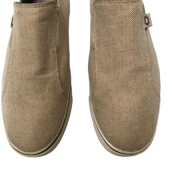 ‎UGG tan canvas slide on loafers 11 main image 10
